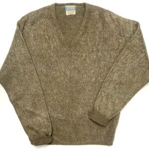 Vintage 60’s Live-Span Catalina Baggy Shaggy Wool Mohair Pullover Sweater Large
